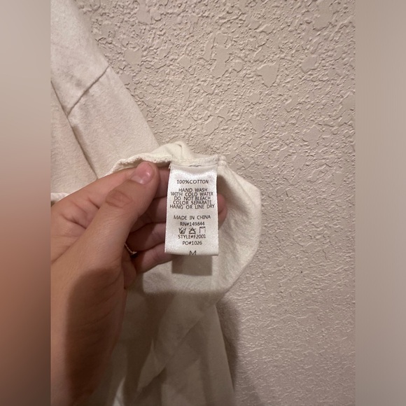 Zutter Desert Dreams Long Sleeve Crop Top Raw Hem Size Medium - Picture 6 of 7